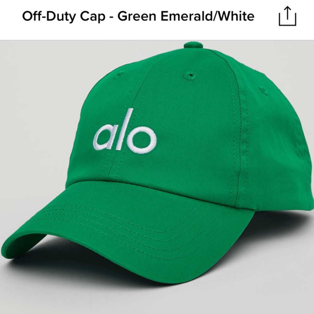 ***ISO ALO YOGA Off Duty Cap in Emerald